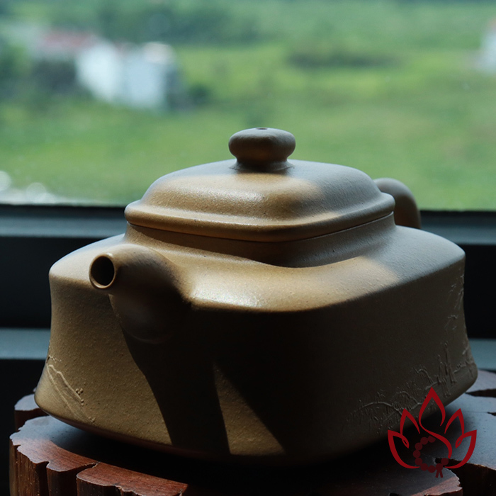 Ấm Tử Sa Phương Chu | Bổn Sơn Lục Nê | 150cc